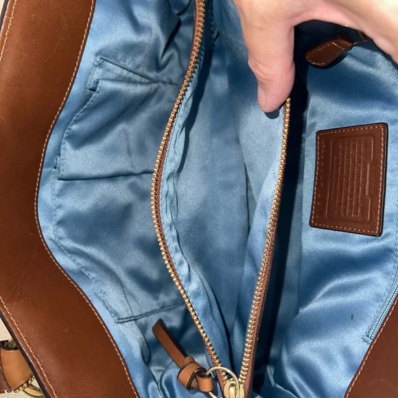 Coach Hampton Jean Turnlock Satchel - B0893-12216 - Picture 12 of 15